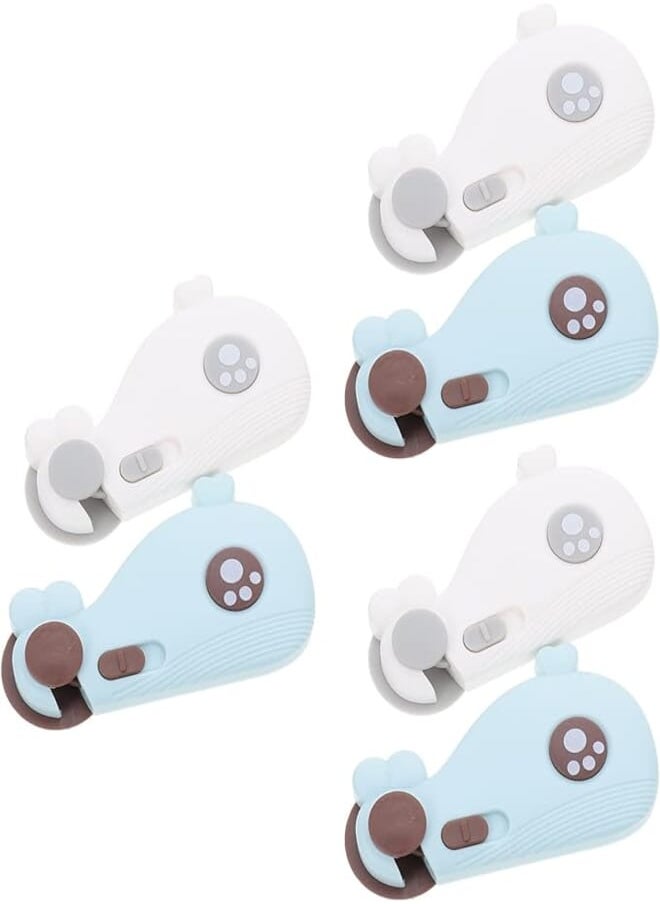 FOMIYES FOMIYES 6Pcs Childproof Refrigerator Lock, Baby Safety French Fridge Door Lock, Freezer Lock, Invisible Cabinet Cupboard Lock for Toddlers, Easy to Install, no Tools Need or Drill 