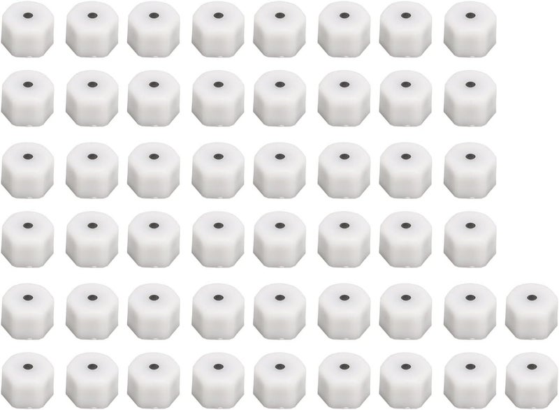 50PCS Car Air Conditioning Valve Caps, AC System Seal Kit, Strong Sealing Compact Size Valve Caps for Cars Trucks Engineering Vehicles with ABS Material (1/2in) - Image 1