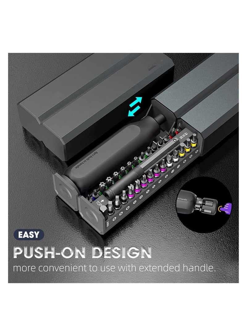 مجموعة مفكات براغي دقيقة 40 في 1 مجموعة لقم فيليبس سداسية مشقوقة مغناطيسية - Image 2