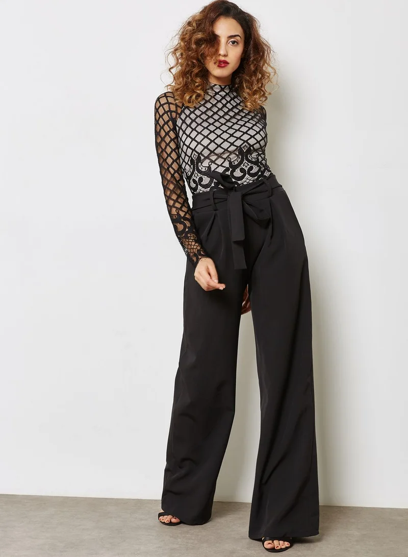 Ginger Self Tie Wide Leg Pants