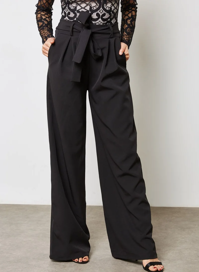 Ginger Self Tie Wide Leg Pants