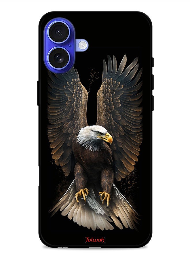 Tolwak Apple iPhone 16 Plus Protective Case Cover Eagle Spread Wings - Image 1