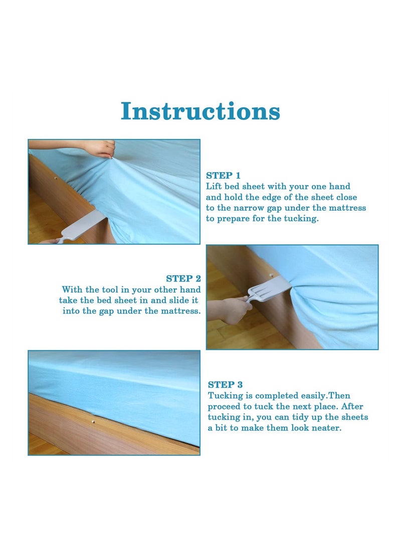 Excefore - Bed Sheet Tucker Tool, Universal Portable Tucking Paddle, Bed Making Tool for Changing Sheets Easier Bedsheet Change Helper Without Mattress Lifting - Image 1