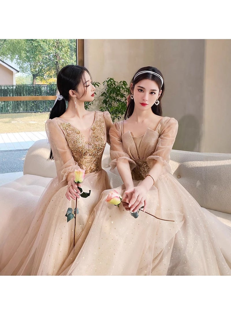 KUYING New Fashionable and Elegant Bridesmaid Dress  - Image 5