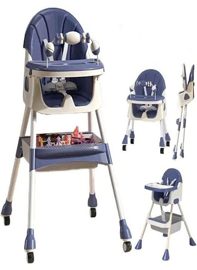 Generic Feeding Dining Leather Chair with Toys (Blue/Cyan/Pink/Purple/Yellow) - E500  - Image 1