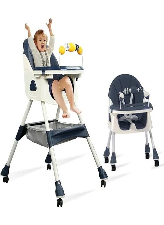 Generic Feeding Dining Leather Chair with Toys (Blue/Cyan/Pink/Purple/Yellow) - E500  - Image 2