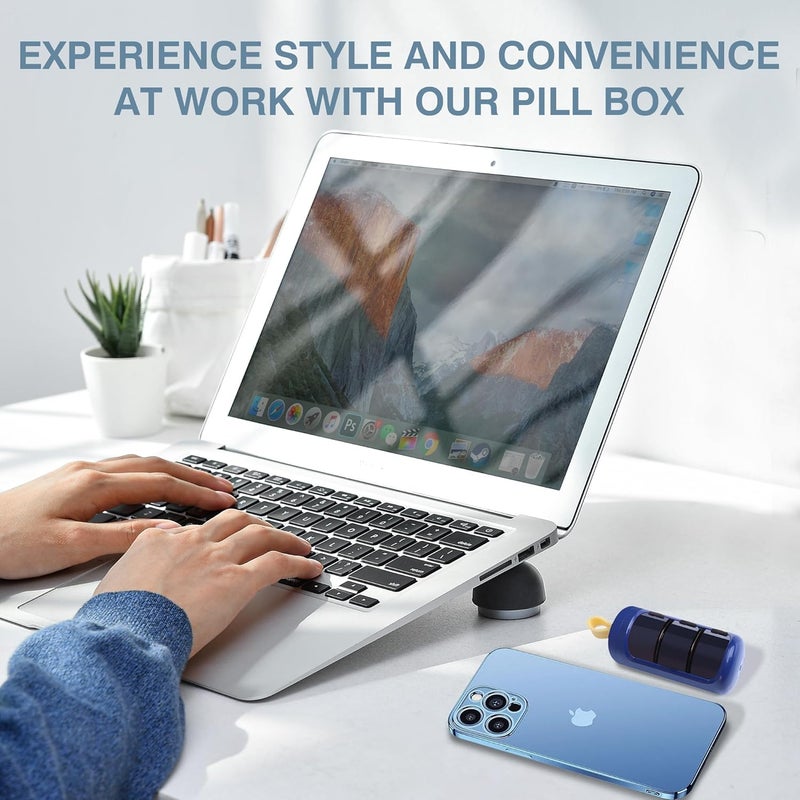 SOLARAE 2 Pcs Small Pill Case, Mini Portable Pill Box, Travel 3 Compartment Pill Organizer, Daily Mini Medicine Pill Supplement Organizer Box for Pills, Vitamin, Cod Liver Oil - Image 5