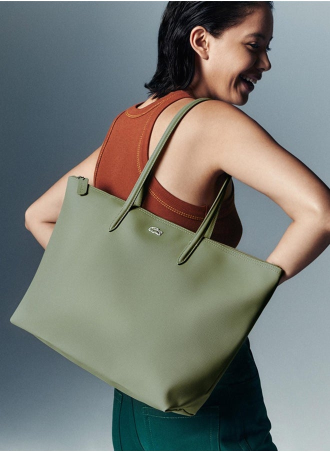 LACOSTE Lacoste Women's Green Large Tote Bag,Shoulder bag,Shopping Bag NF1888PO  - Image 1
