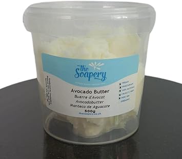 Avocado Butter 2x500 gr 100 Natural Ingredient for Soap Skin and Hair