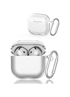 Clear Case for AirPods 4/ Airpods 4th Generation (2024), Soft TPU Clear AirPods 4 Case Shockproof Protective Cover for AirPods 4th Generation Case Accessories with Keychain (Transparent)