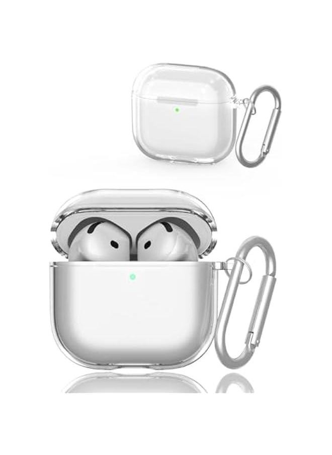 Generic - Clear Case for AirPods 4/ Airpods 4th Generation (2024), Soft TPU Clear AirPods 4 Case Shockproof Protective Cover for AirPods 4th Generation Case Accessories with Keychain (Transparent) - Image 1