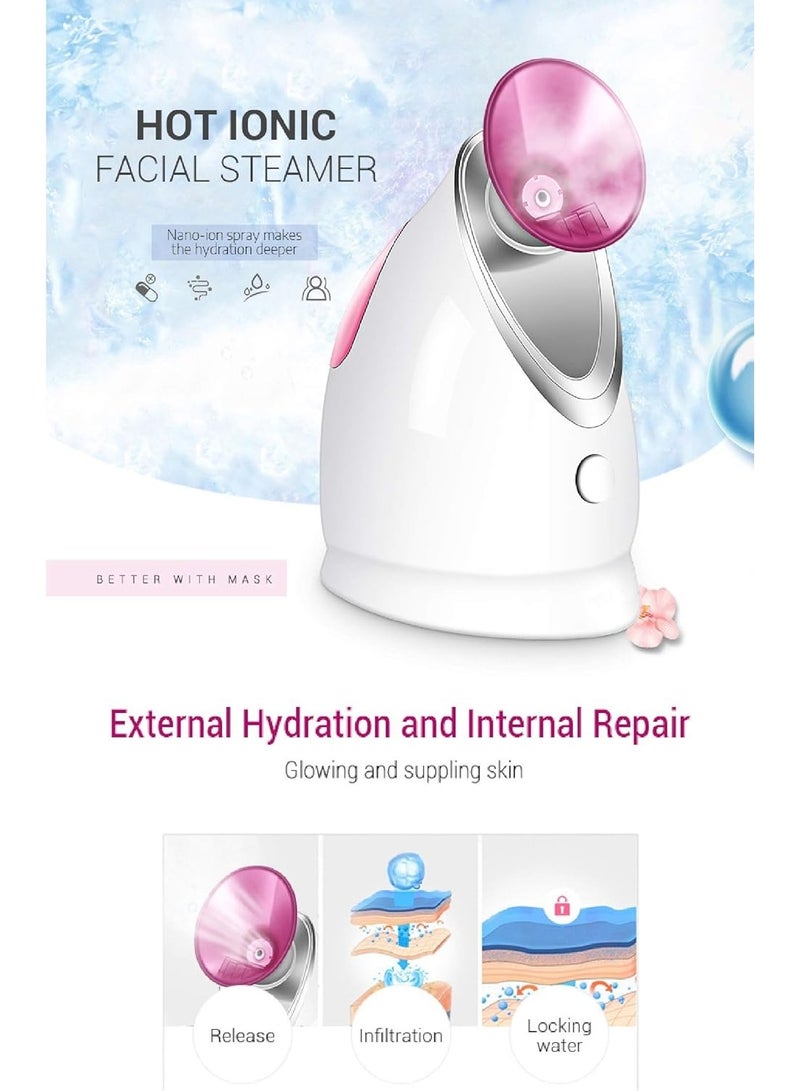 K.SKIN Hot Mist Ionic Facial Steamer Skin Humidifier Ozone Sterilization Lonic Aromatherapy Home Facial Sprayer Steamer - Image 2