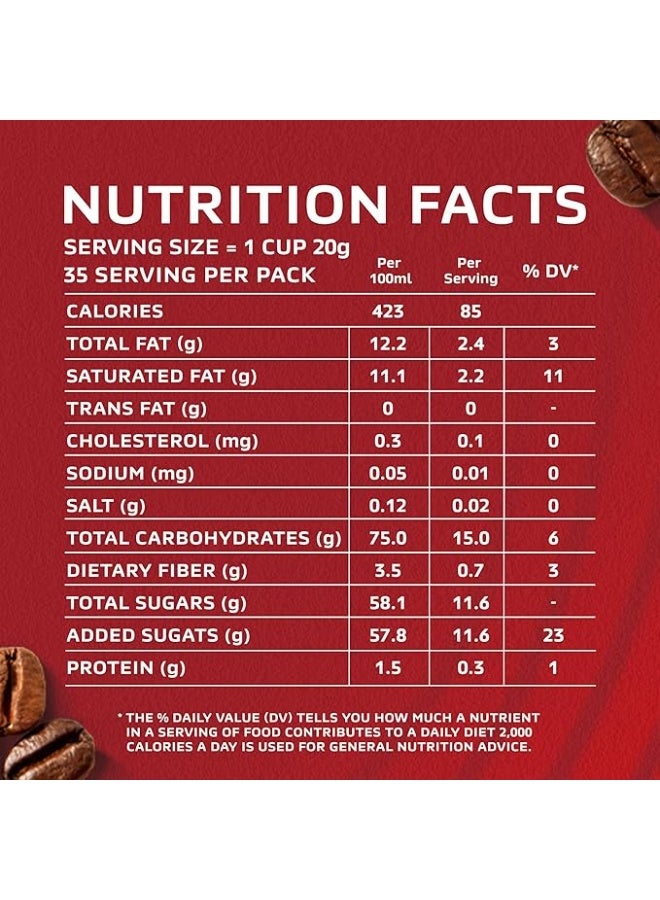 نسكافيه أكياس مزيج القهوة سريعة التحضير 3 في 1 من نسكافيه بوزن 20 جم 30+5 مسحوق عصي - Image 2