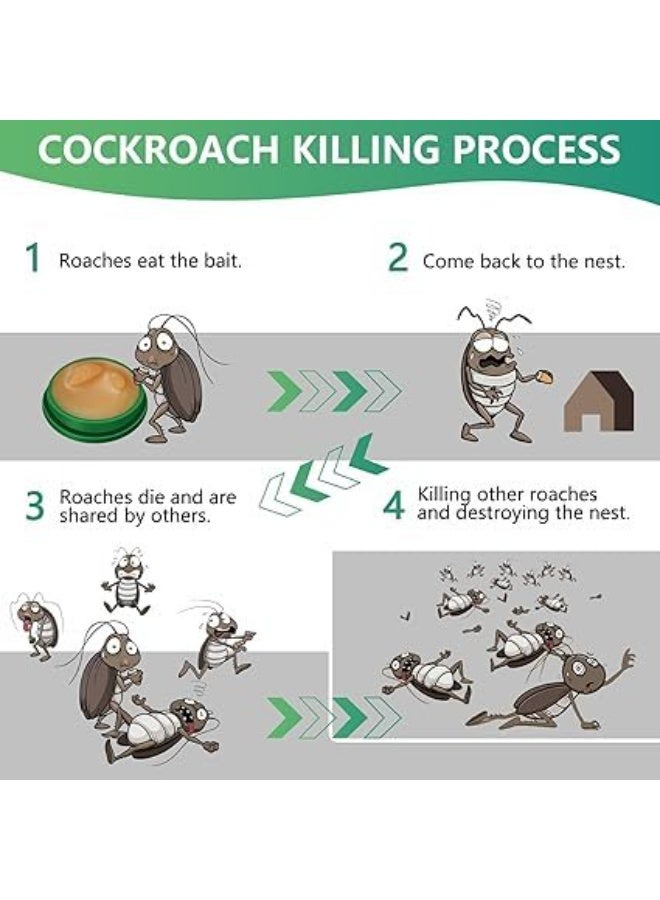 MOONSPRY Cockroach Killer Gel for Home & Kitchen, Powerful Anti-Roach Gel for Cabinets, Bathroom & Kitchen Areas ,Long-Lasting Pest Control Solution (12 Pcs - Pack of 1) - Image 4