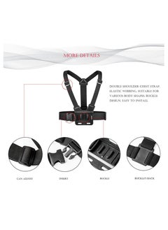 Y&D Camera Chest Mount Strap Harness for DJI Osmo KASTWAVE Adjustable Cell Phone with Sports Installation Bracket kit Mobile Backpack Clip Holder  - Image 2