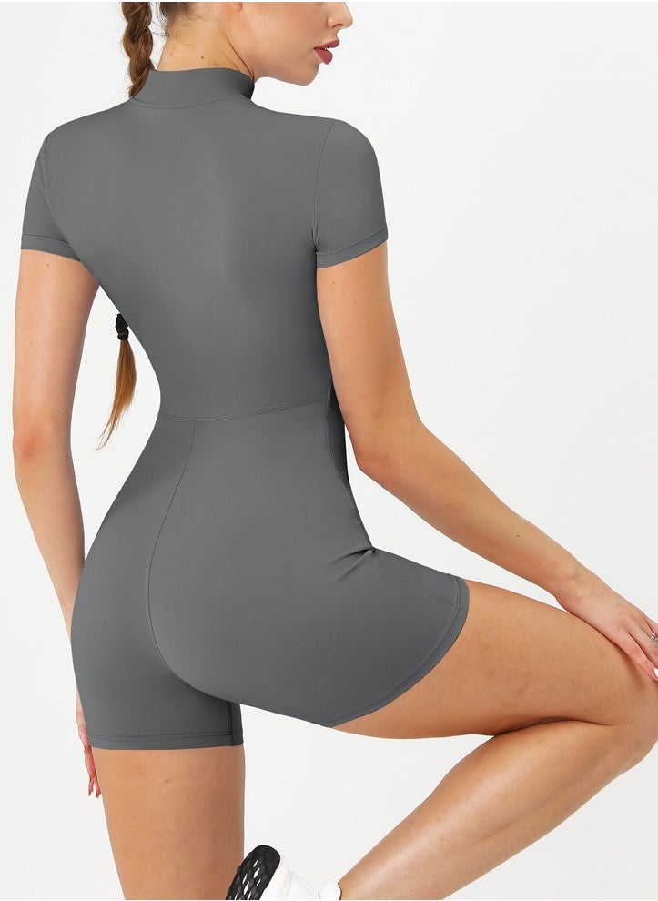 General - Short Sleeve Jumpsuits Sport Short Romper Women - Image 1