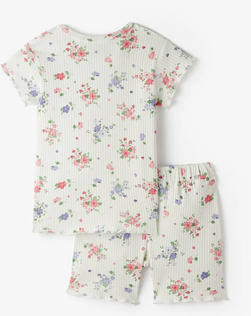 JUNE Baby Ruffle Shorts Set