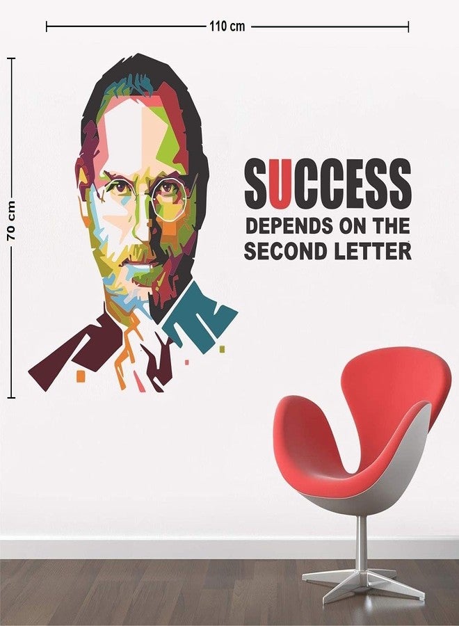 Asmi Collections Steve Jobs Motivational Quotes Wall Stickers - Image 3