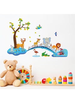 Art's Cafe | Baby Elephant Bathing 3D Wall Sticker Decorative for Kids Room Play School (17.5 x 20.5 inch)