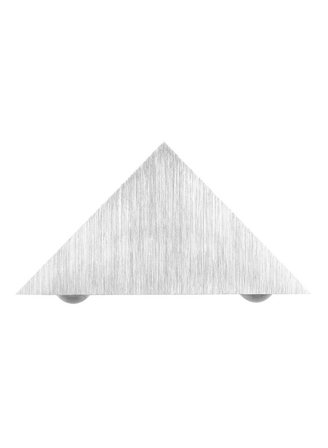 NIBEMINENT Modern LED Triangle Wall Light Grey 16.5 x 12cm - Image 1