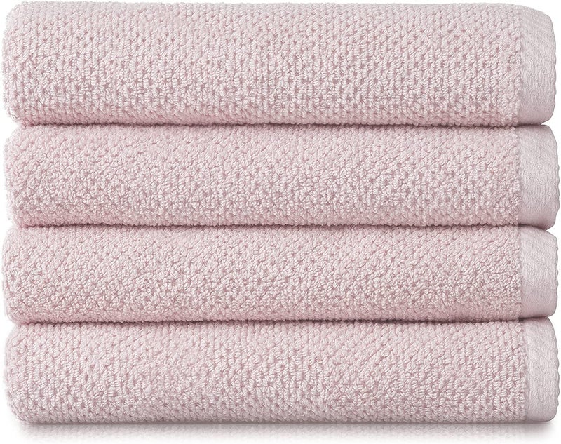 Simpli-Magic 79457 Popcorn Textured Bath Towels  4 Pack  Pink - Image 1