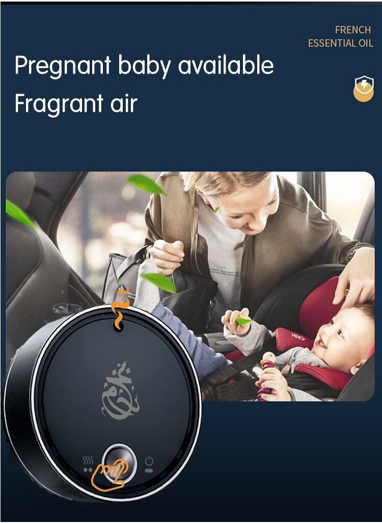 Bakhoor Car Aroma Diffuser USB Rechargeable Battery Oil Aromatherapy Machine Fragrance Diffuser Air Freshener for Home Car  - Image 2