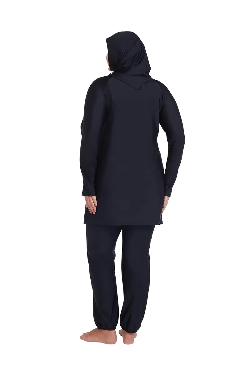 COEGA SUNWEAR COEGA Ladies  Modest Three-piece Swim Set - Nero Golden Swirls