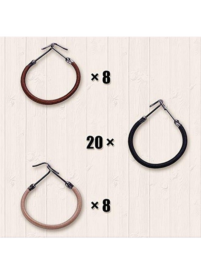 YBB 36 Pcs Ponytail Hooks Hair Clips Elastic Hair Ties Ponytail Holders For Women Hair Styling (Black Brown And Gold) - Image 5