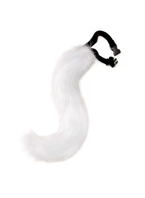 Fox Cat Ears Tail Cosplay Set Handmade Accessories Pure white