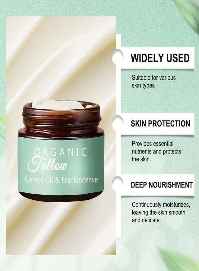 BSMAX Grass-fed Beef Tallow with Frankincense Oil & Castor oil, Organic Beef Tallow Moisturizer for Skin, Tallow and Manuka Honey Balm for Skin Face Body (2) - Image 3