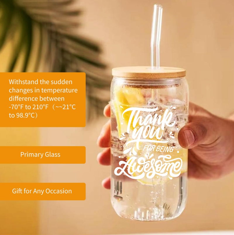 LUICONMO Thank You Gifts for Women, Appreciation Gifts, Thank You Gift Baskets for Women Best Friend Coworkers Teachers Employees with Thank You Cards Thank You for Being Awesome Cup - Image 2