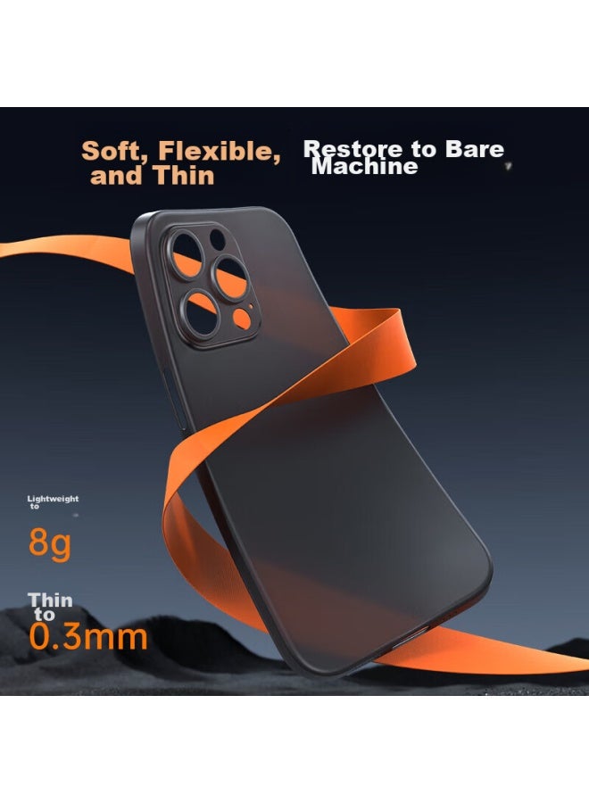 Australian Wave Aolang Suitable For Apple 15 Pro Max Phone Case, Iphone 15 Pro Max Protective Cover Tpu Soft Shell Anti-fingerprint Anti-sweat Simple Style For Men And Women, Ultra-thin Soft Case Frosted White - Image 3