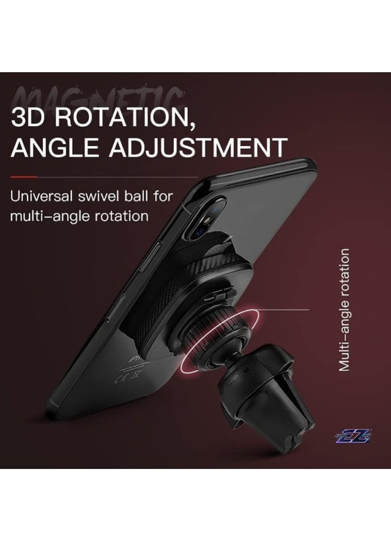 ELTRAZONE Car Air Vent Magnetic Phone Holder – 360° Rotation Mobile Car Mount - Image 3