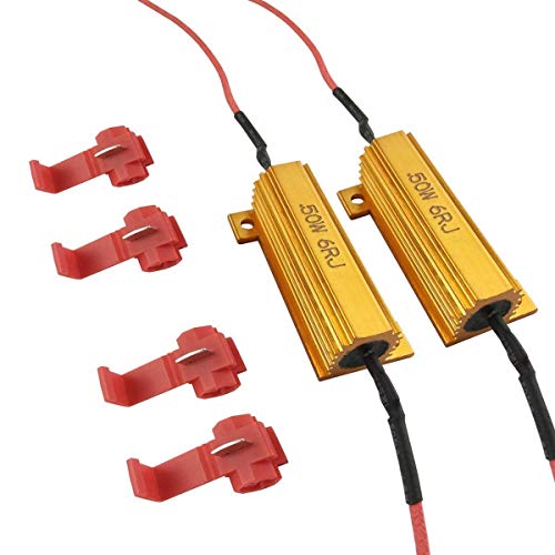 iBrightstar 50W 6ohm Load Resistors for Fix LED Bulb Fast Hyper Flash Turn Signal Blink Error Code - Image 1