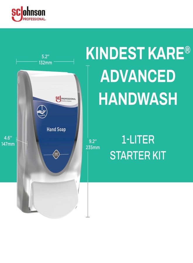 SC Johnson Professional Kindest Kare Advanced Hand Soap Starter Kit with Soap Dispenser and 1L Soap Cartridge for Hospital, Medical and Professional Use - Image 2
