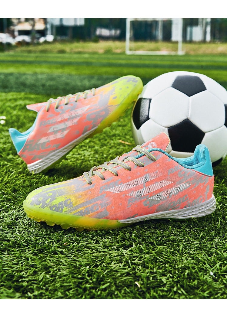 SKT Shiketro Football Shoes Men's And Women's Short Spikes Competition Artificial Grass Training Shoes - Image 3