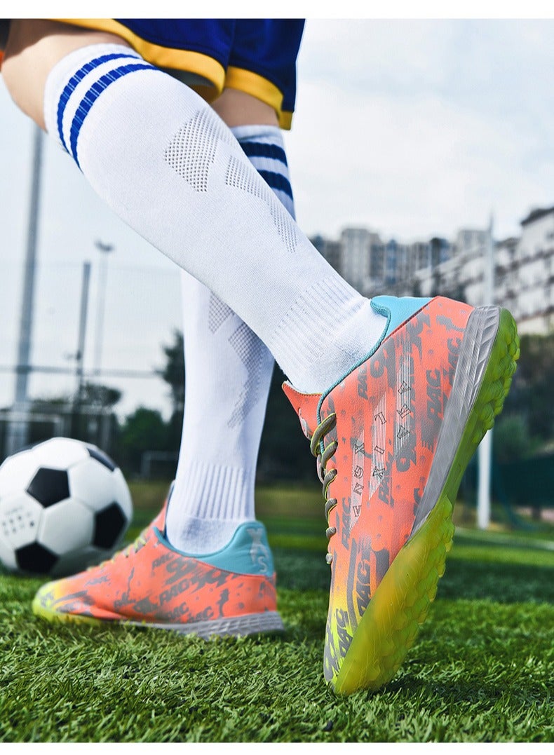 SKT Shiketro Football Shoes Men's And Women's Short Spikes Competition Artificial Grass Training Shoes - Image 4