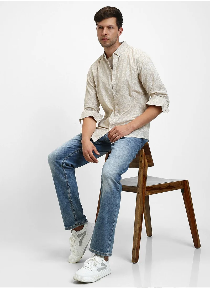 دينيس لينغو Khaki Shirt For Men