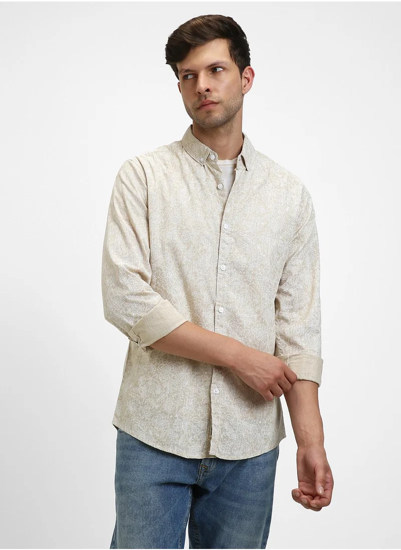 دينيس لينغو Khaki Shirt For Men