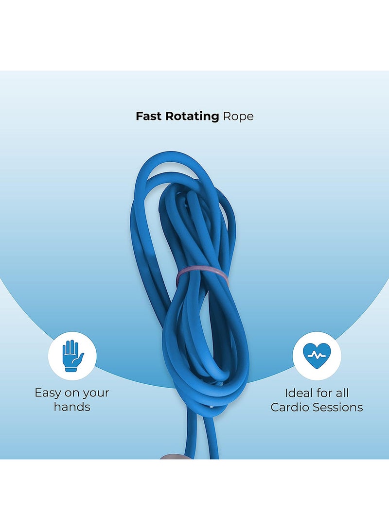 anythingbasic. Jump Rope, German technology-powered Tangle-Free Skipping Rope with Compact Design, Ergonomic Handles for Men and Women  - Image 3