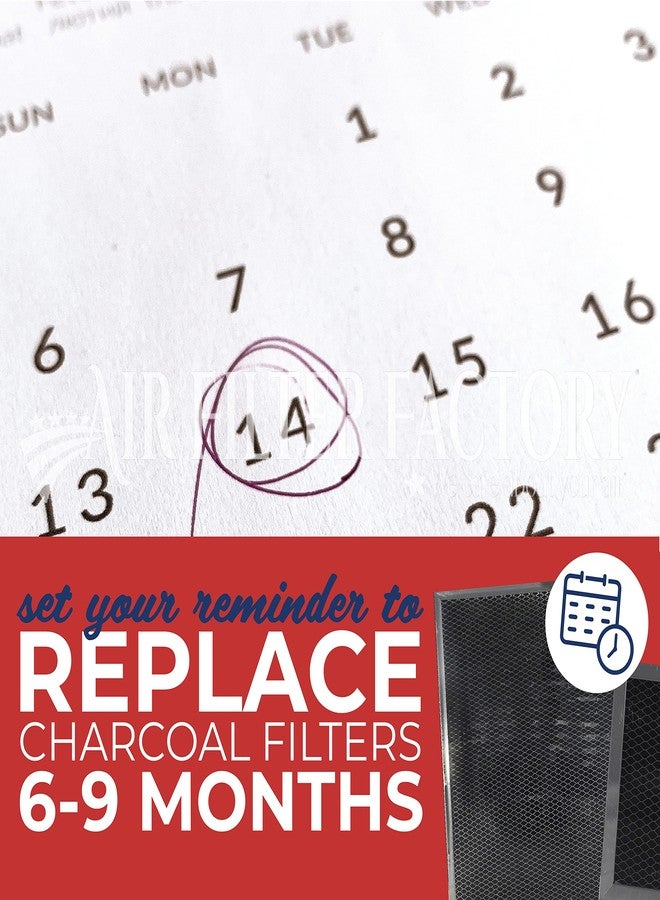 Air Filter Factory Replacement For 5304440335, 5304467774, AP3771759 Frigidaire 2.5 x 11 x 0.38 Inches Carbon Microwave Oven Filter Carbon Filter Pads No Frame 2-Pack - Image 4