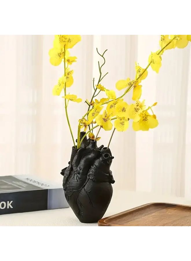 Unique Anatomical Heart Resin Vase Decorative Ornaments Indoor Outdoor Flower Pot - Image 2