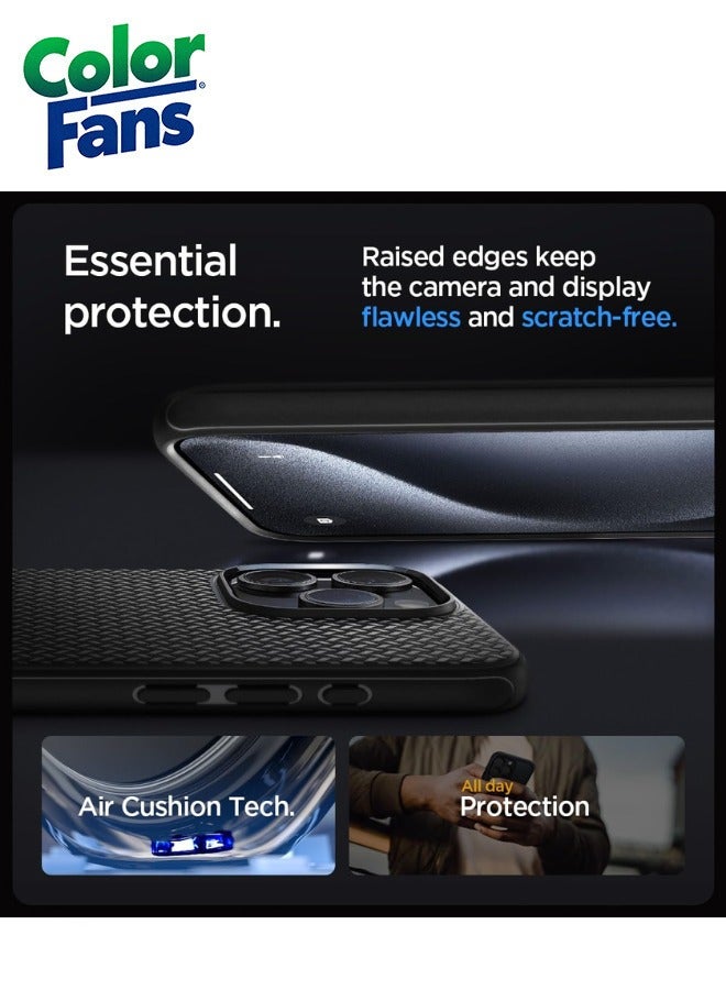 كولور فانس جراب ماج آرمور ماج فيت لهاتف آيفون 15 برو - أسود - Image 2
