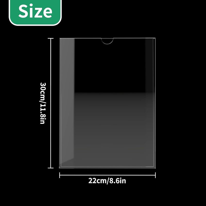 Al Raied ARS® Acrylic Wall Sign Holder - A4 Display Holder (3 Pack) - Image 2