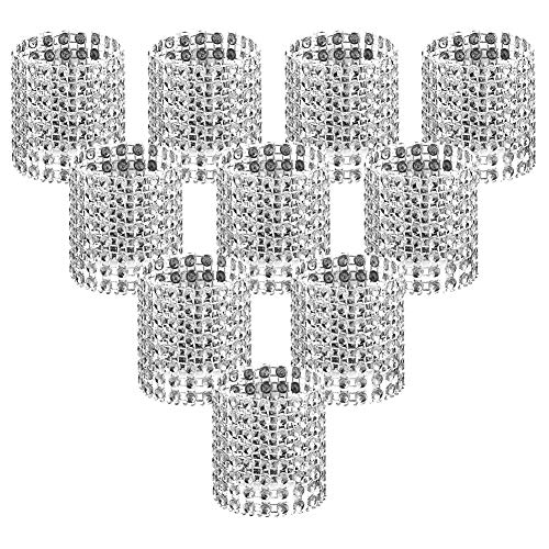 Accmor 100pcs Napkin Rings, Silver Napkin Rings Buckles for Table Decorations, Wedding, Dinner,Party, DIY Decoration - Image 1