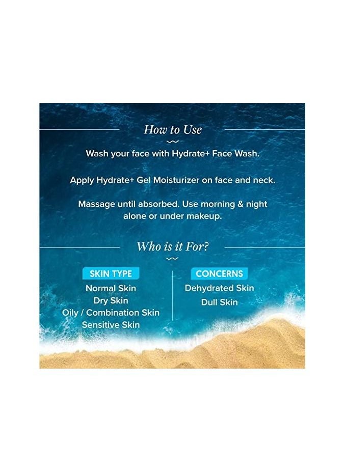 Aqualogica - Aqualogica Hydrate+ Gel Moisturizer with Coconut Water & Hyaluronic Acid for Deep Hydration, Oil-Free Formula, 100G - Image 1