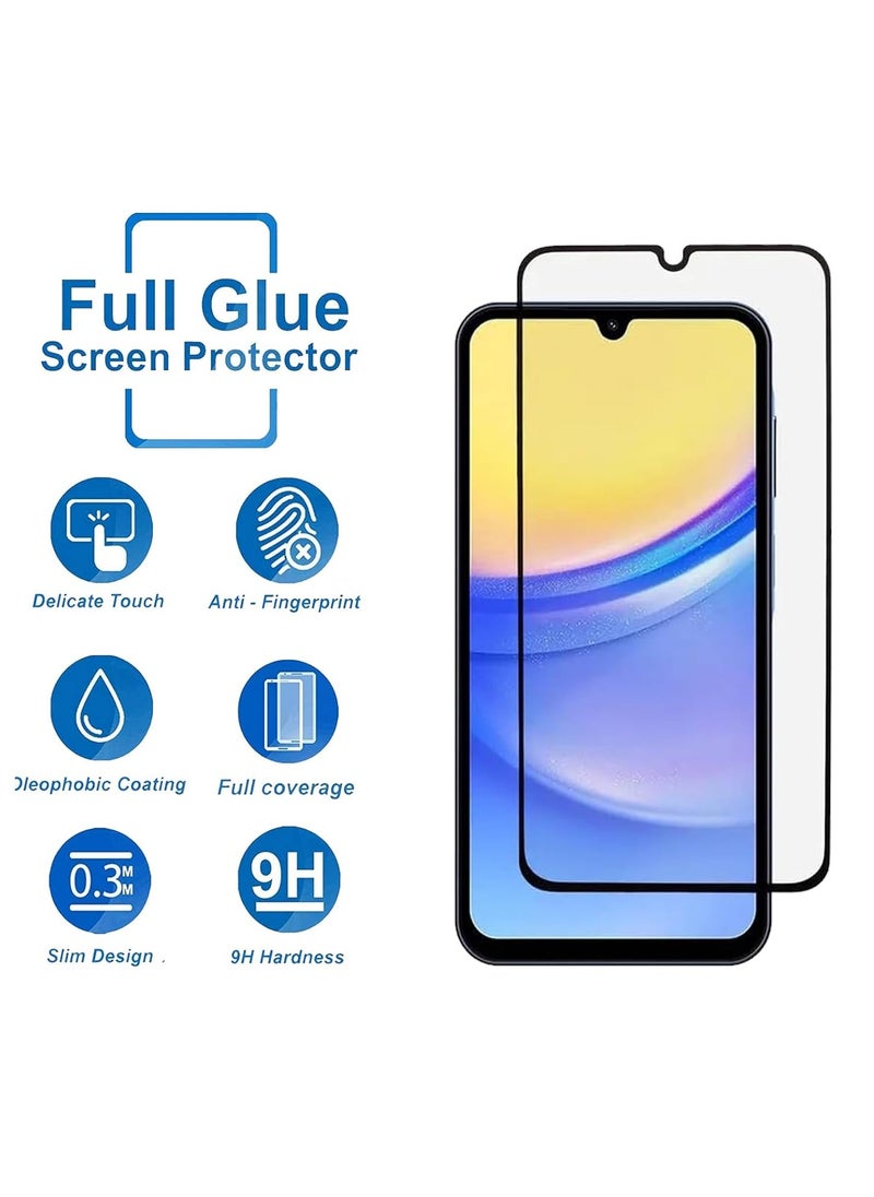 OG Samsung Galaxy A15 OG ESD Premium Tempered Glass Screen Protector With Black Frame  - Image 2