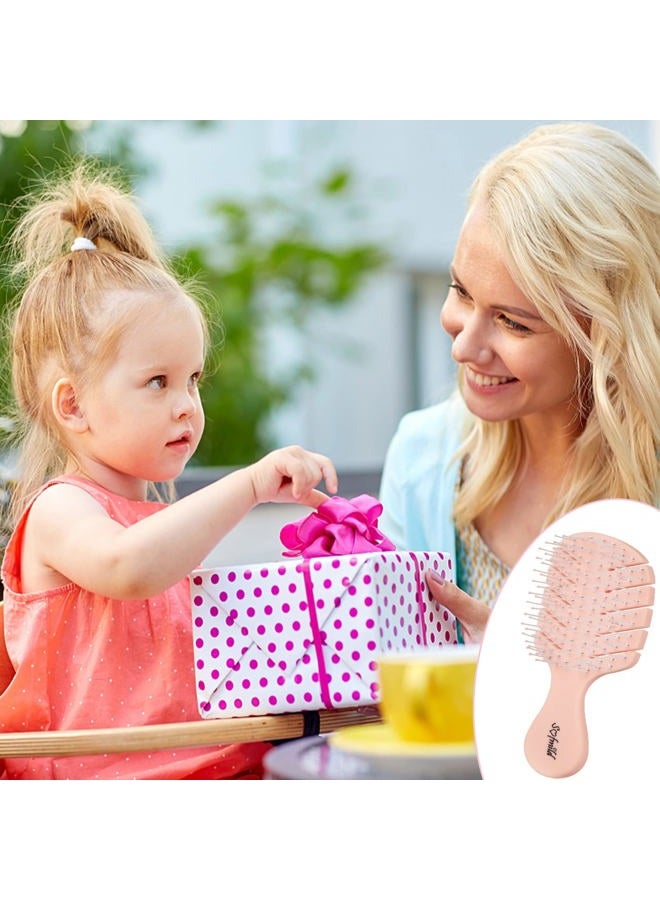 Sofmild Hair Brush Mini Travel Vent Cute Wet Brush,Speed Dry Shower Detangler Hair Brush,Glide Through Tangles With Ease For Women Girl Kids All Hair Types (Small) - Image 4