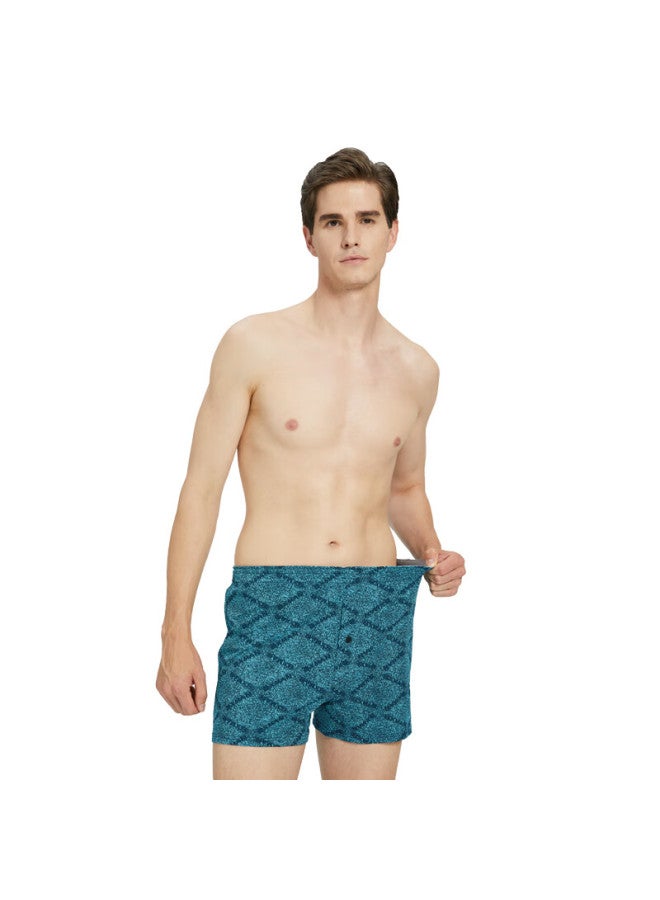 Bxman Men's Loose Cotton Boxer Briefs Knitted Elastic Alro Pants Plus Size 3-pack Y6103 185xxl - Image 2