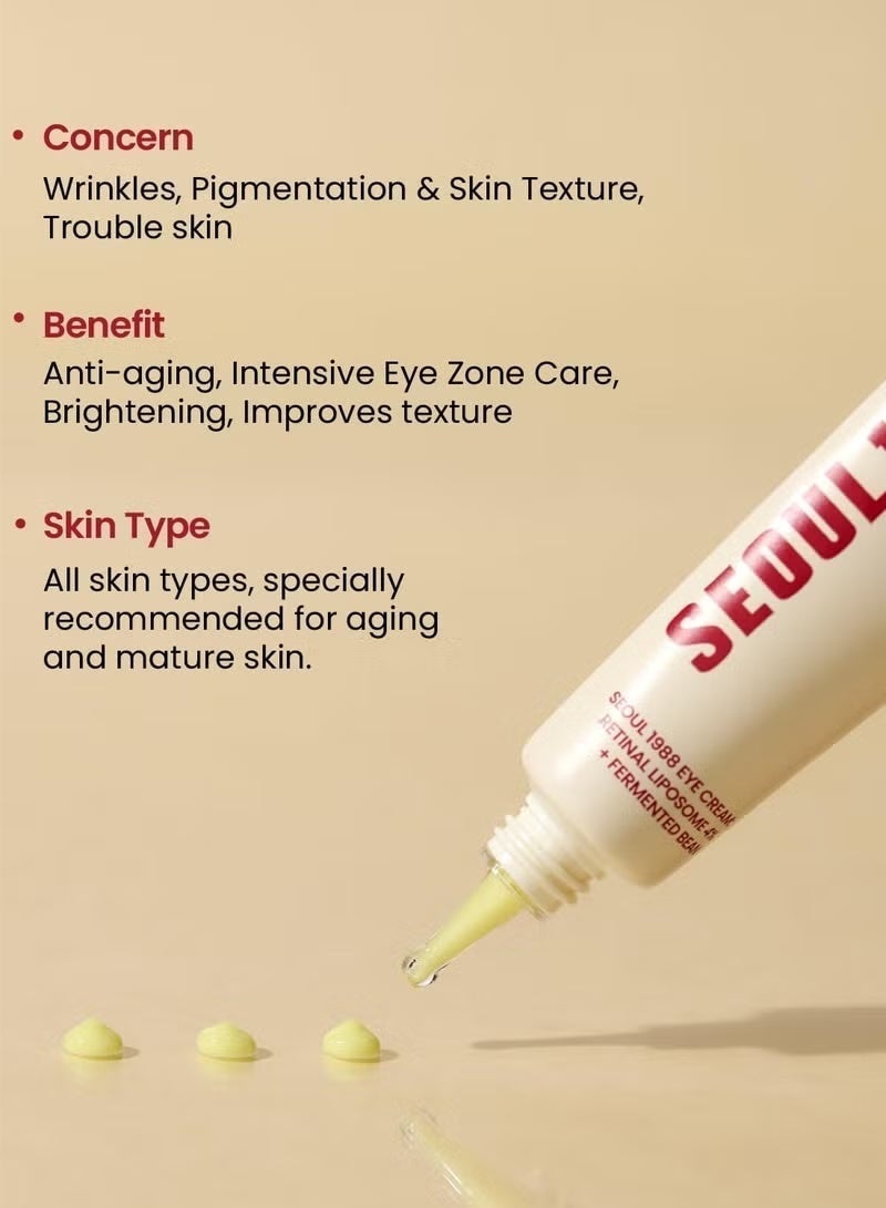 SEOUL1988 SEOUL 1988 Eye Cream : Retinal Liposome 4% + Fermented Bean 30ml - Image 4